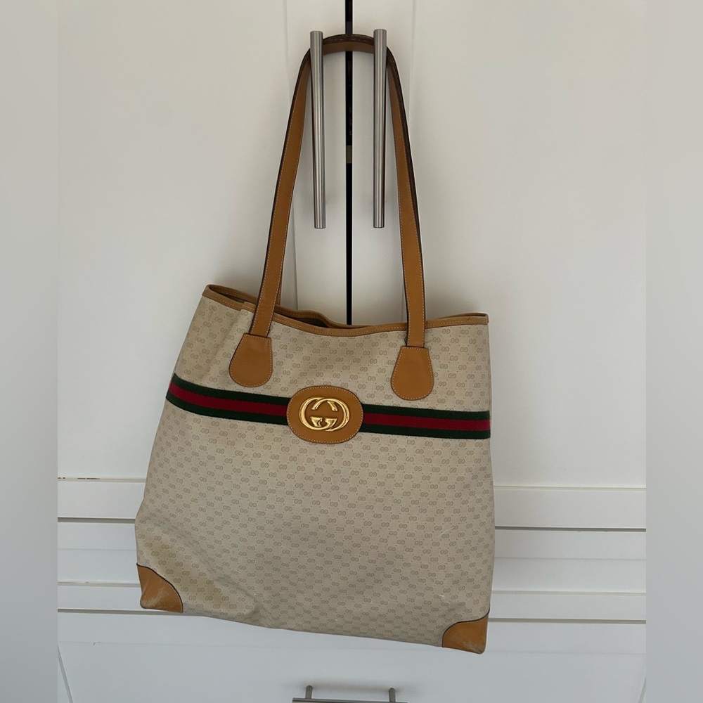 Vintage Gucci Tote Bag
